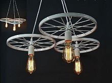 Люстра потолочная трехрожковая Мелодия Света Модерн Е27 40ВТ Белая картинка 